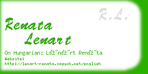 renata lenart business card